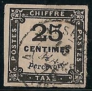 RFTAXE5char - Philatélie - Timbre de France Taxe N° Yvert et Tellier 5 charnière - Timbres de collection