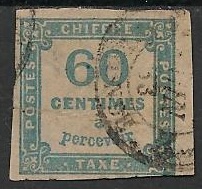 RFTAXE9obli - Philatélie - Timbre de France Taxe N° Yvert et Tellier 9 oblitéré - Timbres de collection