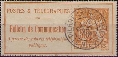 RFTEL27O - Philatélie 50 - timbre téléphone N° Yvert et Tellier 27 oblitéré