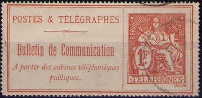 RFTEL29O - Philatélie 50 - timbre de France téléphone N° Yvert et Tellier 29 oblitéré