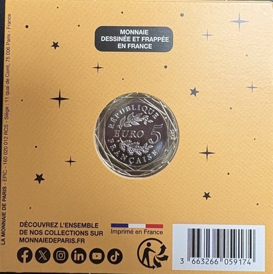 sagittaire2026, Philatélie 50, Pièce 5€ Collection Astro 2025, Monnaie de Paris