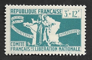 3  - Philatélie - timbres de France France Libre - timbre de France de collection