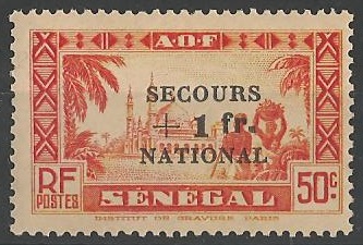 SEN173 - Philatelie - Timbre du Sénégal N° Yvert et Tellier 173 - Timbres de colonies françaises