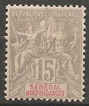 SEN23 - Philatelie - Timbre du Sénégal N° Yvert et Tellier 23 - Timbres de colonies françaises