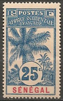 SEN37 - Philatelie - Timbre du Sénégal N° Yvert et Tellier 37 - Timbres de colonies françaises