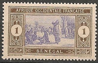 SEN53 - Philatelie - Timbre du Sénégal N° Yvert et Tellier 53 - Timbres de colonies françaises