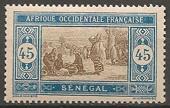 SEN64 - Philatelie - Timbre du Sénégal N° Yvert et Tellier 64 - Timbres de colonies françaises