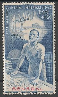 SENPA21 - Philatelie - Timbre Poste Aérienne du Sénégal N° Yvert et Tellier 21 - Timbres de colonies françaises