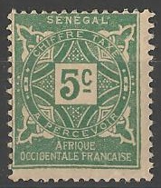 SENTAX12 - Philatelie - Timbre Taxe du Sénégal N° Yvert et Tellier 12 - Timbres de colonies françaises