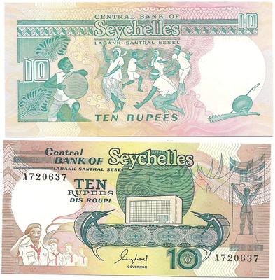 Seychelles - Pick 32 - Billet de collection de la banque centrale des Seychelles - Billetophilie