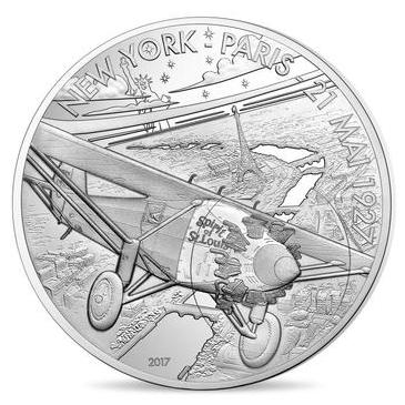 Spirit Of Saint Louis ARGENT - Monnaie de Paris - pièce de monnaie Aviation et Histoire