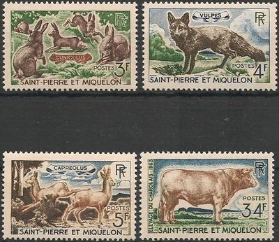 SPM372-375 - Philatélie - Timbres de Saint Pierre et Miquelon N° YT 372 à 375 - Timbres de collection