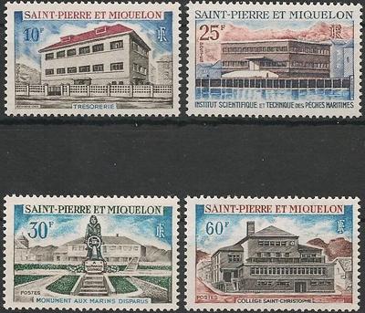 SPM387-390 - Philatélie - Timbres de Saint Pierre et Miquelon N° YT 387 à 390 - Timbres de collection