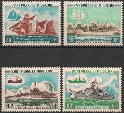 SPM410-413 - Philatélie - Timbres de Saint Pierre et Miquelon N° YT 410 à 413 - Timbres de collection