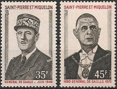 SPM419-420 - Philatélie - Timbres de Saint Pierre et Miquelon N° YT 419 et 420 - Timbres de collection