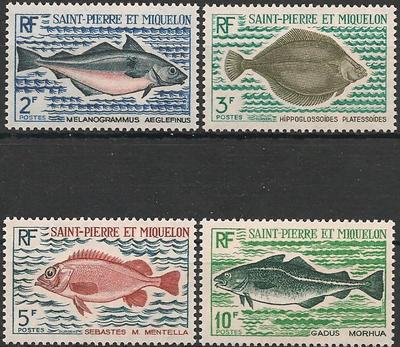 SPM421-424 - Philatélie - Timbres de Saint Pierre et Miquelon N° YT 421 à 424 - Timbres de collection