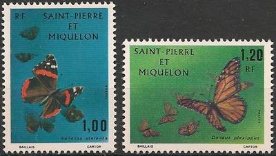 SPM441-442 - Philatélie - Timbres de Saint Pierre et Miquelon N° YT 441 et 442 - Timbres de collection