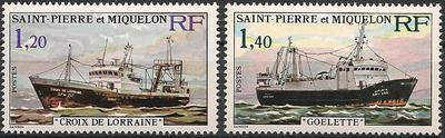 SPM453-454 - Philatélie - Timbre de Saint Pierre et Miquelon N° YT 453 et 454 - Timbres de collection