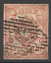 SUIS23.O.ASPTBCLAIR - Philatélie - Timbre de Suisse N° 23 oblitéré qualité légers défauts aspect TB - Timbres d'europe