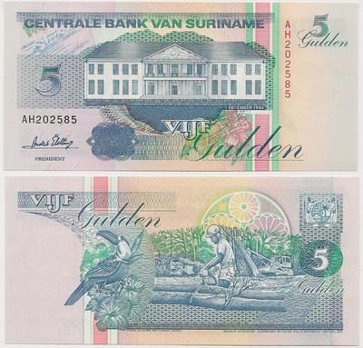Surinam - Pick 136b - Billet de collection de la Banque centrale du Surinam - Billetophilie - Bank Note