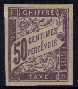 Timbre-taxe de colonies françaises N° Yvert et Tellier 23 - Philatélie 50 - Timbres de collection au détail de colonies générales françaises