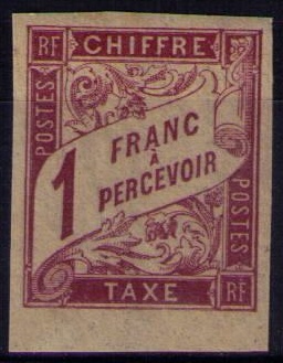 Timbre-taxe de colonies françaises N° Yvert et Tellier 26 - Philatélie 50 - Timbres de collection au détail de colonies générales françaises