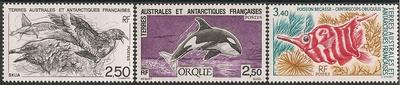 TAAF176-178 - Philatélie - Timbres des terres australes n° YT176-178 - Timbres de collection