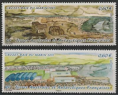 TAAF599-600 - Philatélie - Timbres des terres australes n° YT599-600 - Timbres de collection