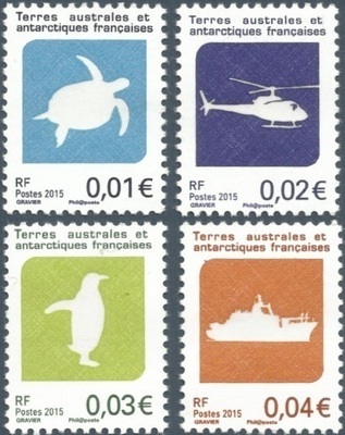 TAAF742/45 - Philatélie 50 – Timbre des terres australes et antarctiques françaises N° 742 à 745