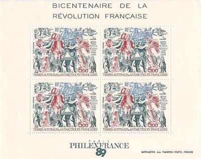 TAAFBF1 - Philatélie - Bloc feuillet de Terres Australes N°YT 1 - Timbres de collection