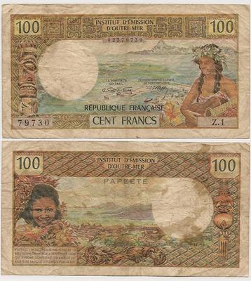 Tahiti - Pick 24a - Billet de collection de l'Institut d'Emission d'Outre-mer - Billetophilie - Bank Note