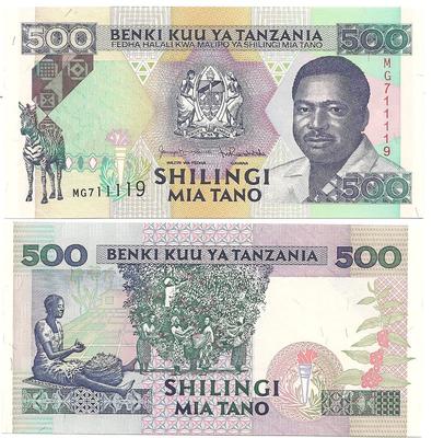 Tanzanie - Pick 26c - Billet de collection de la Banque de Tanzanie - Billetophilie