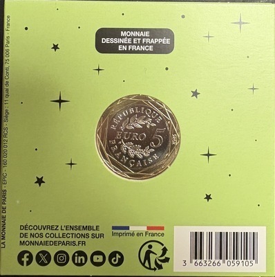 taureau2026, Philatélie 50, Pièce 5€ Collection Astro 2025, Monnaie de Paris