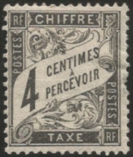 TAXE13CHA - Philatelie 50 - Timbre Taxe N°13 neuf avec charnière