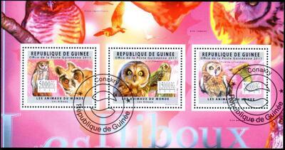 TECHOUETTESBLOCS, Philatélie 50, Blocs de chouettes, Blocs de Hiboux