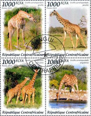 TEGIRAPHE, Philatélie 50, Timbres thématiques sur les giraphes