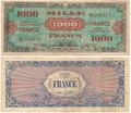 1000 Francs VERSO FRANCE - Philatélie 50 - Billets de banque de collection de France