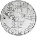 10 € Pays de Loire - Philatélie 50 - pièce de monnaie en argent de la région Pays de Loire 2011 - pièce de monnaie de collection