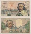 10 nouveaux Francs sur 1000 Francs RICHELIEU - Philatélie 50 - Billets de banque de collection de France