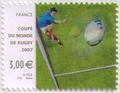 128/4080 - Philatélie 50 - timbre de France adhésif - timbre de collection Yvert et Tellier - Coupe du monde de rugby  2007