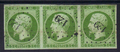 12 bande de 3 - Philatelie 50 - timbre de France Classique - timbre de France de collection