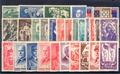 1943 I - Philatelie - année complète de timbres de France