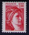 1972c - Philatélie 50 - timbre de France avec variété N° Yvert et Tellier 1972c - timbre de collection