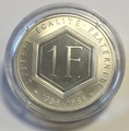 1F-1988-BE, Philatélie 50, pièce de 1 Franc De Gaulle 1988 en argent qualité Belle Épreuve
