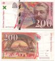 200 Francs EIFFEL - Billets de collection de la Banque de France - French bank note