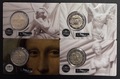 2€2025LOUVRE, Philatélie 50, Lot de 4 coincards LOUVRE 2025