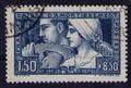 252 O  - Philatélie 50 - timbre de France oblitéré N° Yvert et Tellier 252 - timbre de France de collection