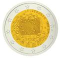 2 € Luxembourg 2015 drapeau - Philatelie - pièce 2 € commémorative Luxembourg - anniversaire du drapeau européen