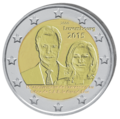 2 € Luxembourg 2015 Grand Duc - Philatelie - pièce 2 € commémorative Luxembourg 2015