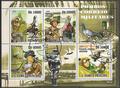 2GSTTOME2009PIGEON - Philatelie - Série de 4 timbres de Saint Tomé et Principe sur la seconde guerre mondiale - Timbres de guerre